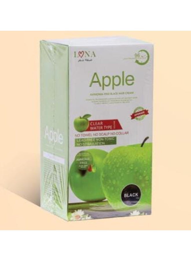 Ammonia Free Apple Fruit Extract Black Darken Dye Cream Apple Dye 96 Black for Hair and Beard