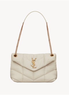ایو سن لوران حقيبة كتف لوو بافر توي YSL من الجلد المبطن  - Image 1