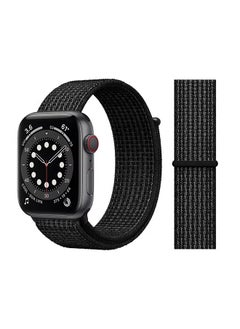 PROMASS Replacement Band For Apple Watch Series 6/SE/5/4/3/2/1 Black Platinum 