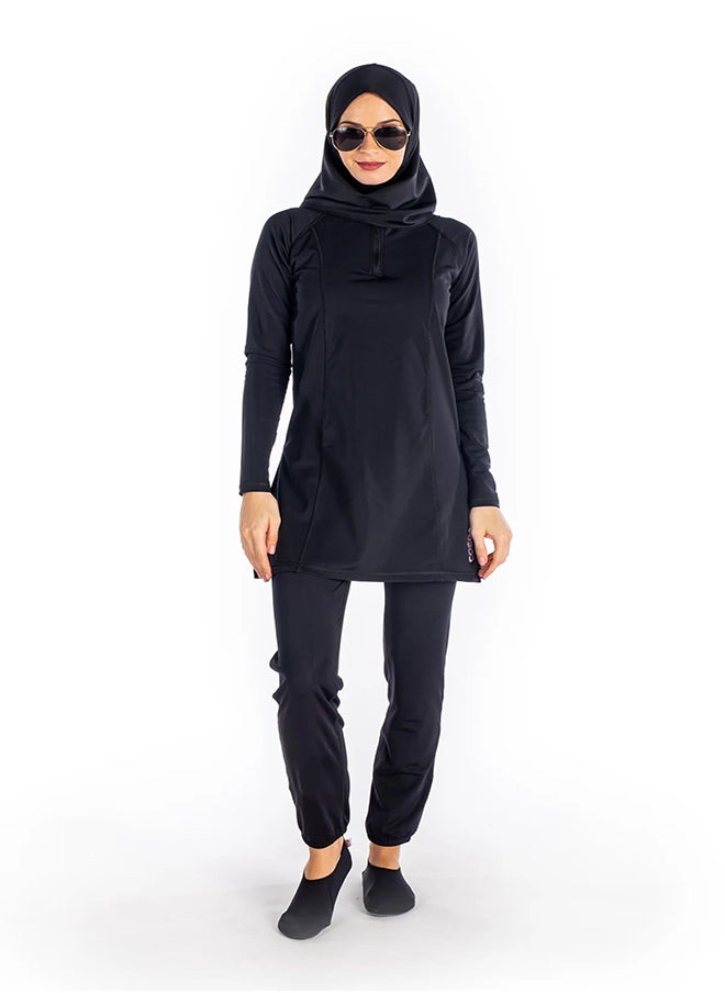 Coega COEGA by ADVENTURE HQ Women's L Modest 3Pc Sw Suit Slimming With Zip 