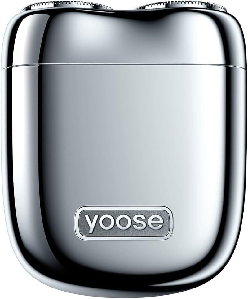 YOOSE Mini Men's Electric Shaver, Men's Alloy, IPX7 Waterproof Electric Shaver with 8000 rpm Motor, Type C Cable and Magnetic Double Ring Shaving Head - Image 1