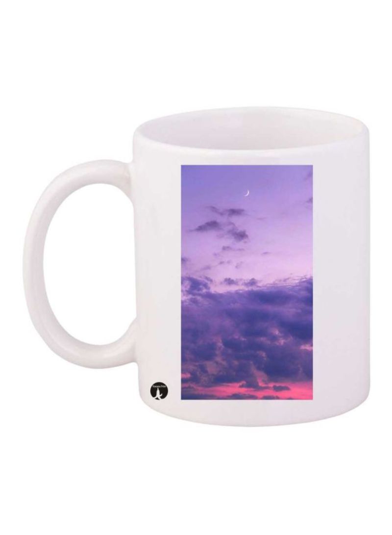 The Sky Printed Mug White/Blue/Red Standard Size