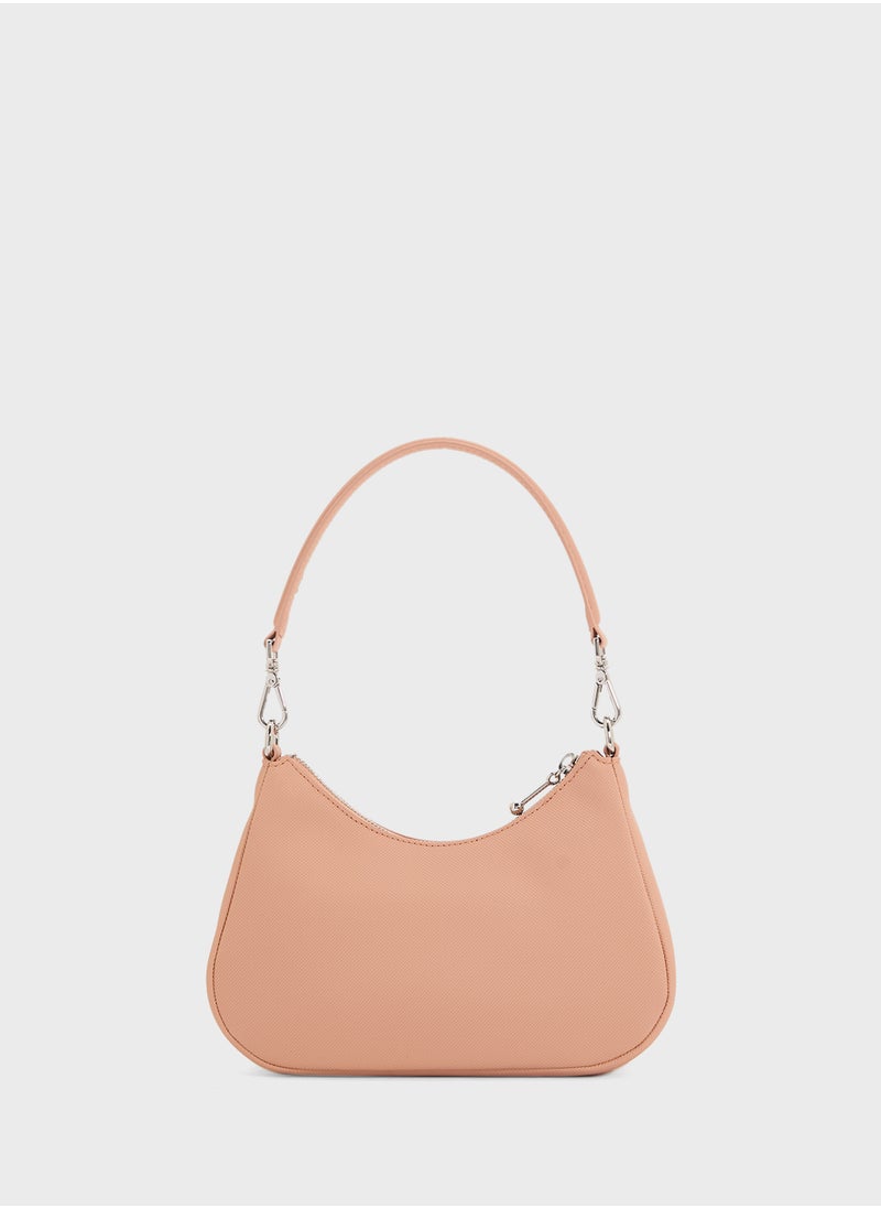 LACOSTE - Essentials Top Handle Zip Over Crossbody - Image 1