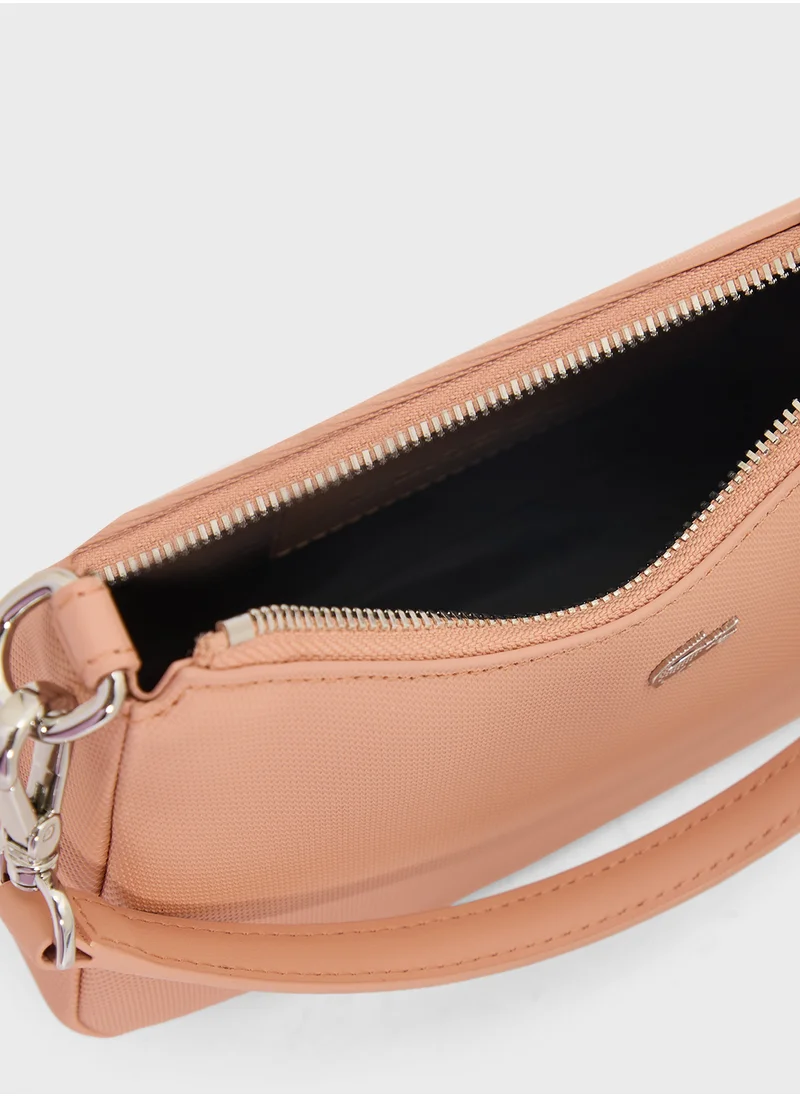 LACOSTE Essentials Top Handle Zip Over Crossbody