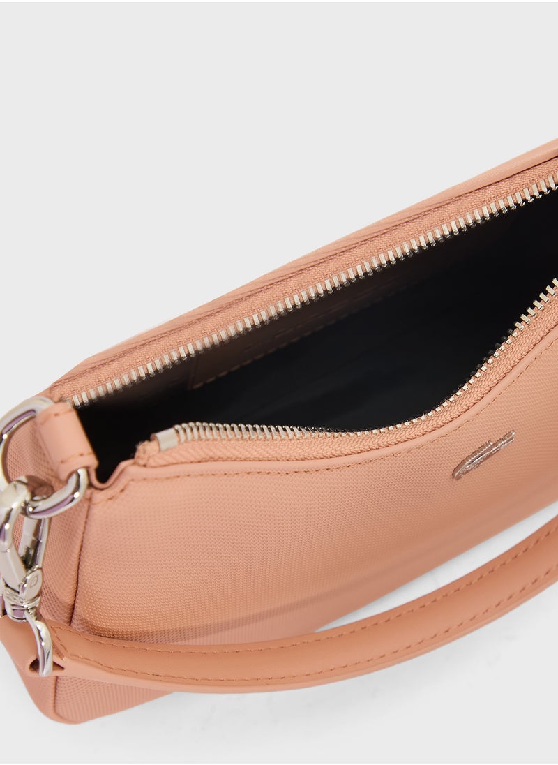 LACOSTE - Essentials Top Handle Zip Over Crossbody - Image 1