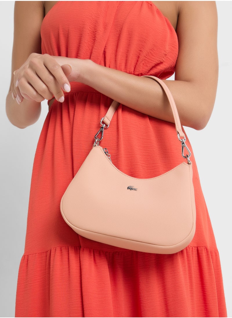 LACOSTE - Essentials Top Handle Zip Over Crossbody - Image 1