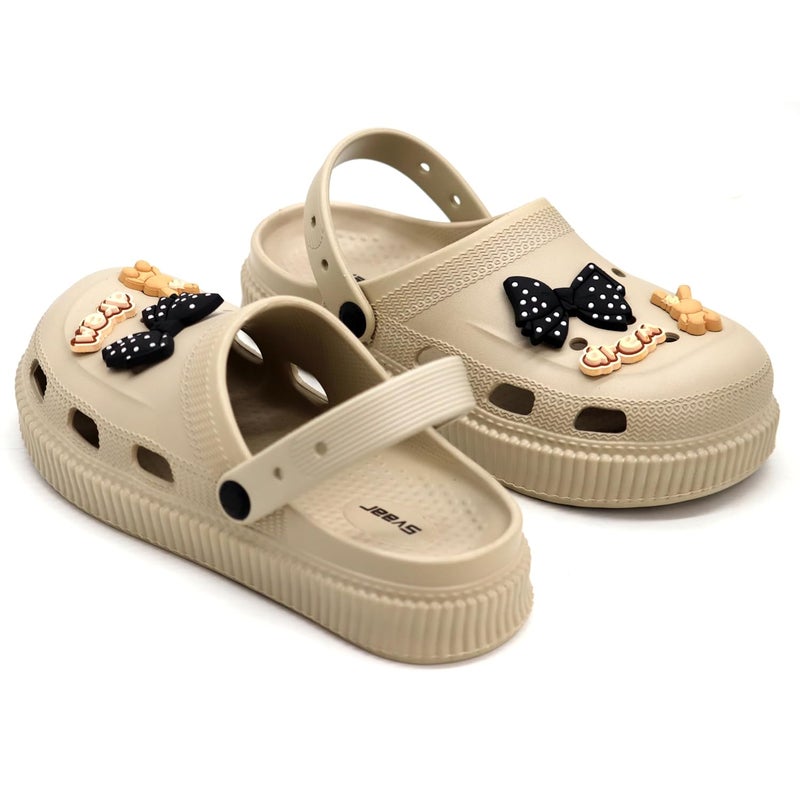 SVAAR Fashionable Comfortable Lightweight Platform Heels Clogs for Women's | Cushioned Footwear | Lightweight Slip-ons | Waterproof Sandals for Women - Image 3