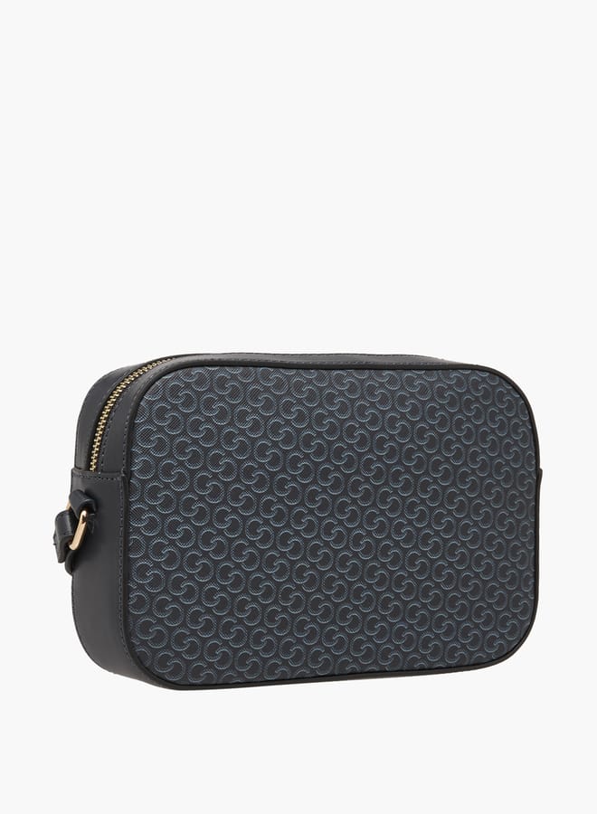 Celeste Women Monogram Print Crossbody Bag with Adjustable Strap  - Image 3