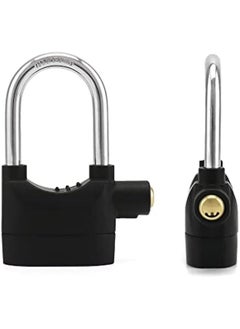 Arabest Alarm Lock, 110 Db Universal Security Alarm Lock System Burglar Door Motor Bike Padlock with 3 Keys (Black)  - Image 3