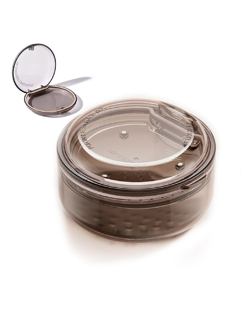 Portable Denture and Aligner Care Kit, Leak-Proof Case with Mouth Guard Cup for Easy Cleaning and Soaking - Image 1