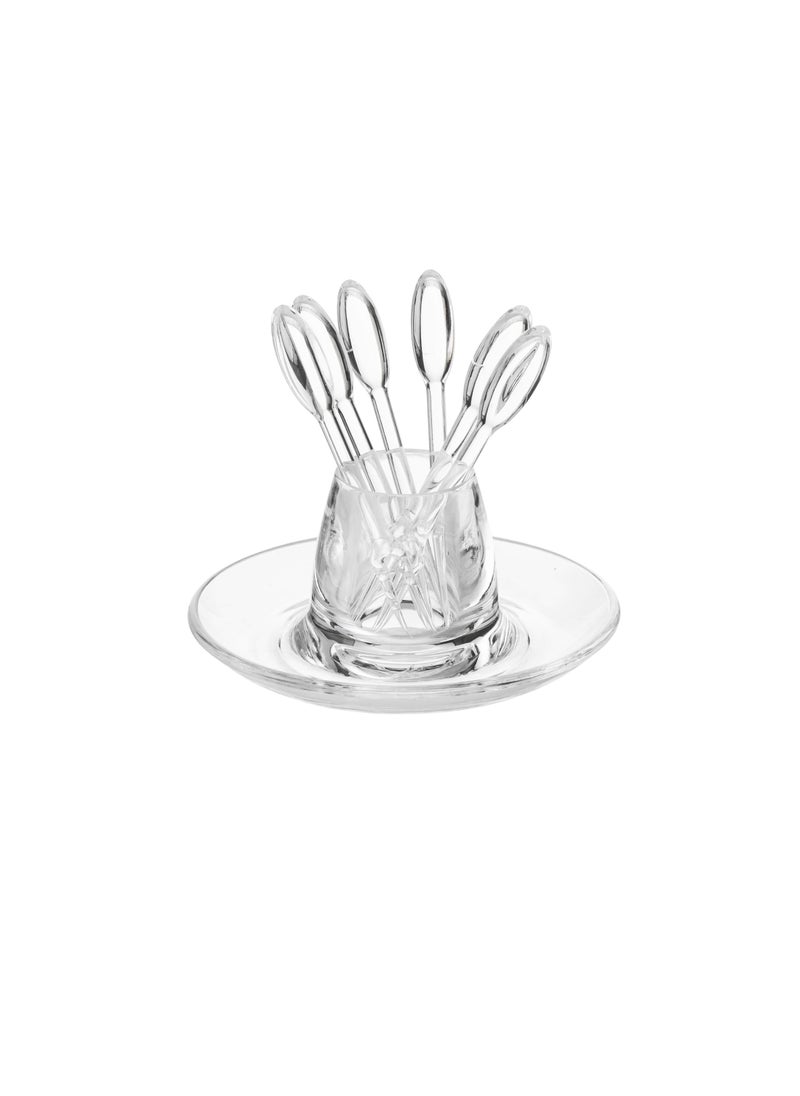 Dania Clear acrylic date fork holder  - Image 1