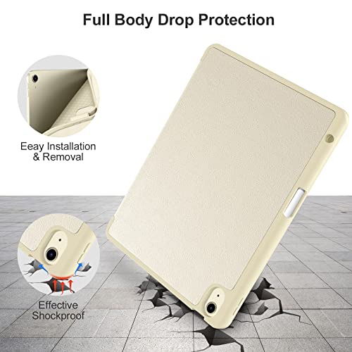 Akkerds Compatible with iPad Air 11 Inch Case 7th/6th Generation (M3/M2) 2025/2024, for iPad Air 5th/4th Generation Case 10.9 Inch 2022/2020 with Pencil Holder[Auto Sleep/Wake], Starlight - Image 4