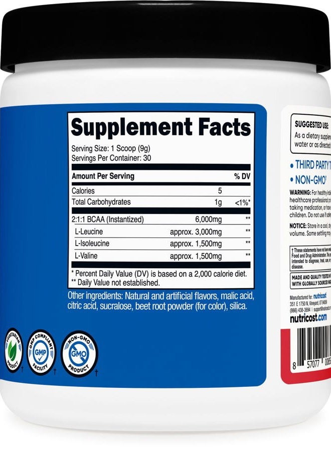 Nutricost Bcaa Powder- 2:1:1-500 Grams - Image 5