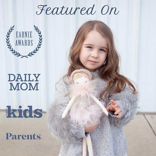 MON AMI Angel Stuffed Doll - 15", Soft Elegant Plush Doll for Little Girls, Use as Toy or Room Decor - Image 5