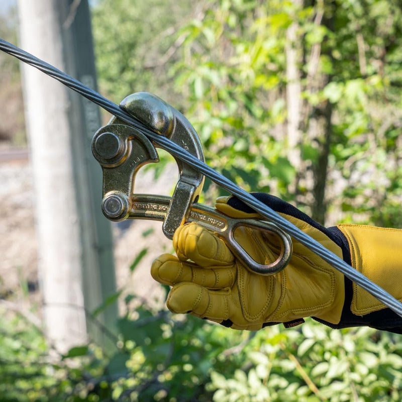 Klein Tools 1604-20 Haven's Grip for Messenger and Guy Strand Cable - Gold, 0.125-Inch to 0.50-Inch Cable Diameter - Image 3