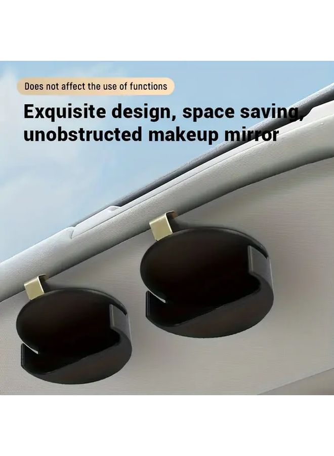 Black Car Sun Visor Clip Durable Plastic Easy Installation Secure Storage for All Vehicles - Image 4