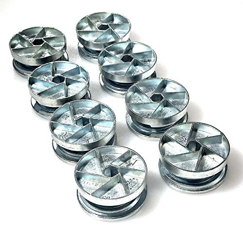 ReplacementScrews Bed Frame Cam Wheel Locks Compatible with IKEA Part 114670 (MALM, SONGESAND, BRIMNES) (Pack of 8) - Image 1