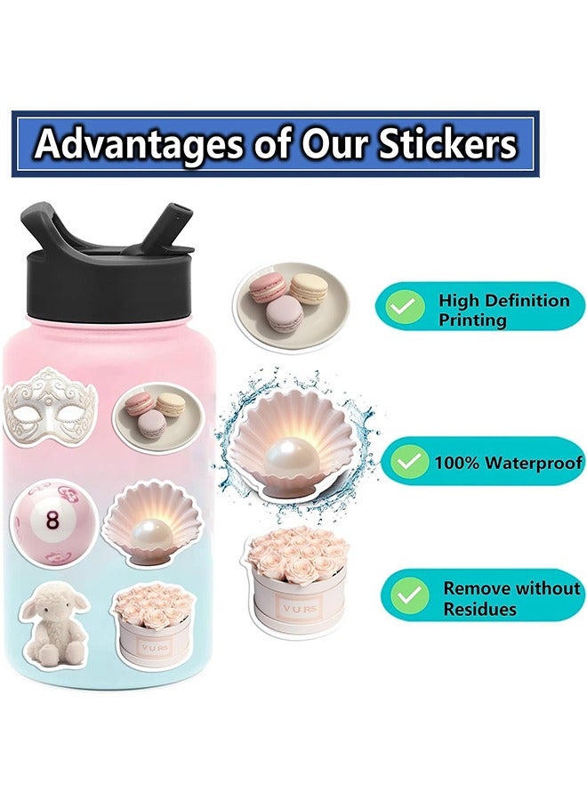 Ocean 50 Pcs Pink Gentle Ballet Girl Style Diy Stickers, Students Prize Stickers Suitable for Laptops, Guita, Water Bottles, Skateboards, Suitcases, Car Bumpers, Stickers for Children, Girl and Teenagers  - Image 4