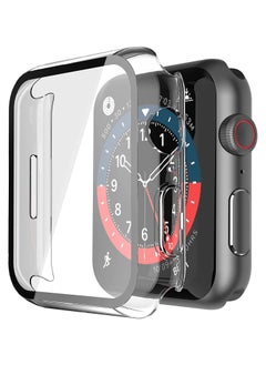 Clear Case for Apple Watch Series 7 41mm, Screen Protector, Overall Protective Case PU HD Clear Ultra-Thin Cover Protective for iWatch Series 7, (41 mm)