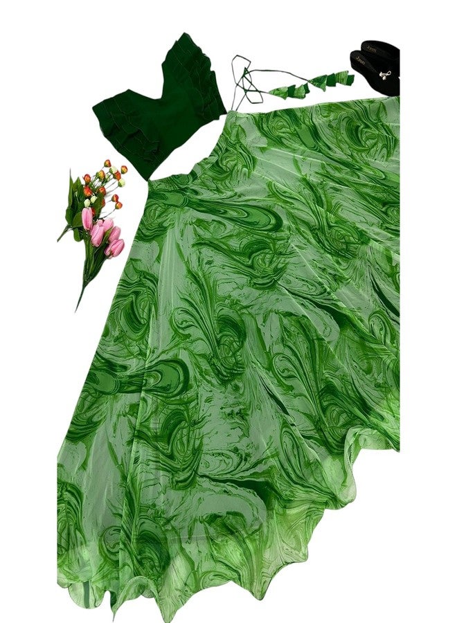 Yogilabel Girls Georgette Stylish Readymde Lehenga Choli Set- Kids Party Dress - Traditional Ethnic Dress - Girls - Image 1