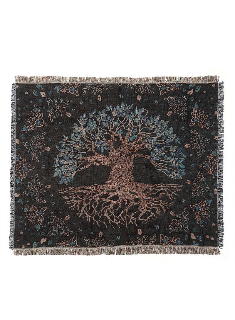 Y&D 160*130cm Camping Blanket Outdoor Blanket Picnic Blanket Sofa Blanket Bed End Blanket Air Conditioning Blanket Shawl Blanket Thread Blanket  - Image 1