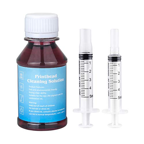 TBTeek Inkjet Print Head Cleaner for 902 564XL Ink Cartridges Work with Officejet 6950 6954 6962 6960 6961 6515 6512 Photosmart C410A D7560 Printer Cleaning Kit - 100 ml - Image 1