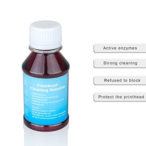 TBTeek Inkjet Print Head Cleaner for 902 564XL Ink Cartridges Work with Officejet 6950 6954 6962 6960 6961 6515 6512 Photosmart C410A D7560 Printer Cleaning Kit - 100 ml - Image 2