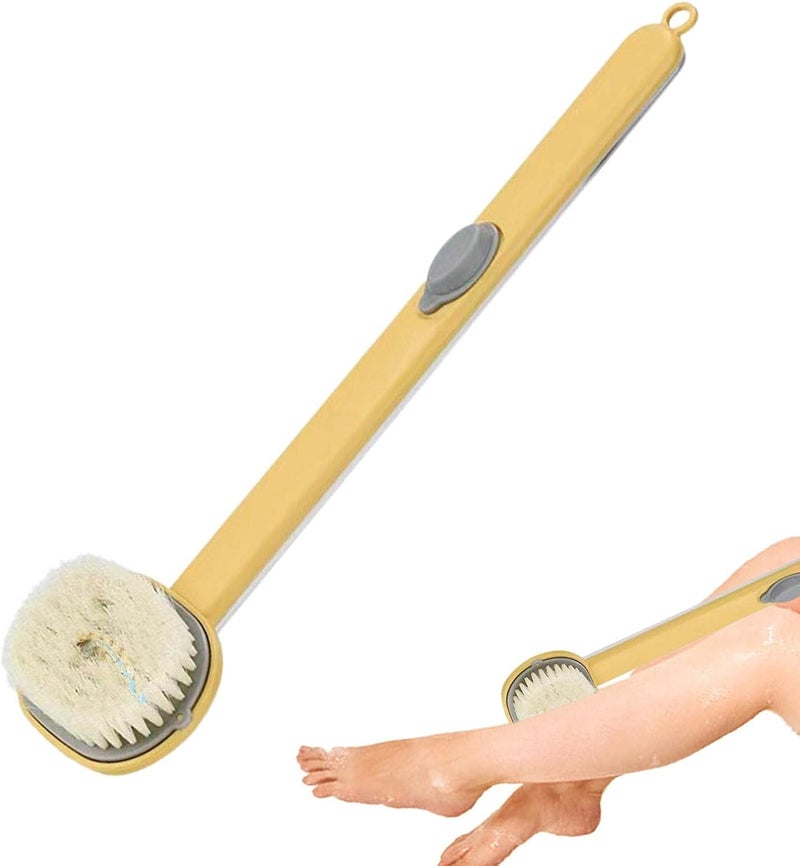 windforgecraft Long Handle Body Brush for Showering | Bath Back Scrubber with Body Wash Storage - Body Cleaning Massage Brush for Bathing, Shower Brush for Men & Women Strop-au - Image 5