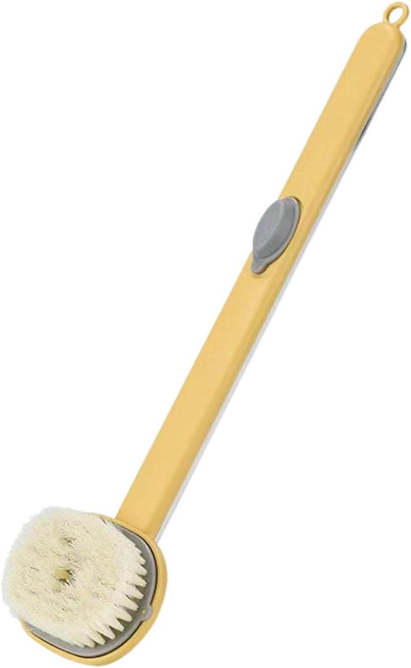 windforgecraft Long Handle Body Brush for Showering | Bath Back Scrubber with Body Wash Storage - Body Cleaning Massage Brush for Bathing, Shower Brush for Men & Women Strop-au - Image 1