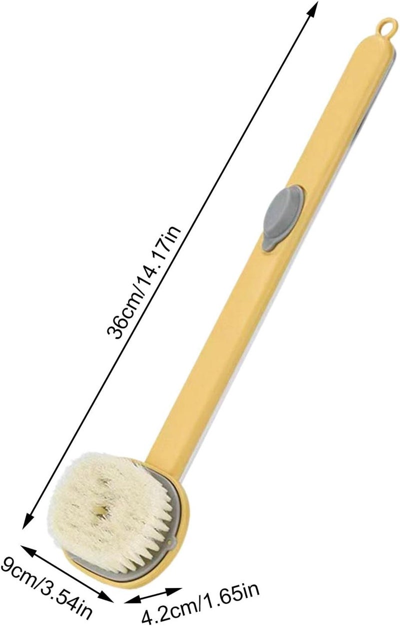 windforgecraft Long Handle Body Brush for Showering | Bath Back Scrubber with Body Wash Storage - Body Cleaning Massage Brush for Bathing, Shower Brush for Men & Women Strop-au - Image 4