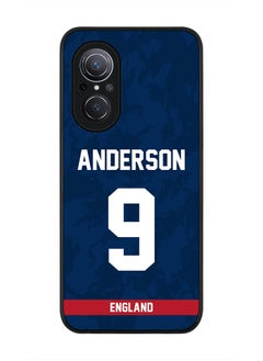 Stylizedd Rugged Black Edge Case for Huawei Nova 9 SE , Slim fit Soft Case Flexible Rubber Edges Thin Cover - Player Name - James Anderson, Jersey Number- 9  - Image 1