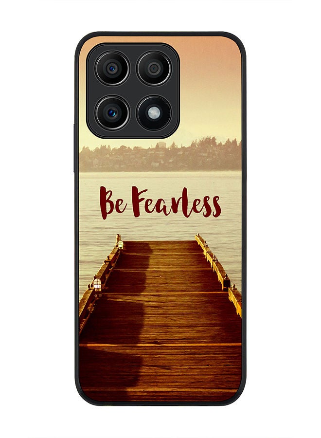 Stylizedd Rugged Black edge case for Honor X8A 4G Slim fit Soft Case Flexible Rubber Edges Anti Drop TPU Gel Thin Cover - Be Fearless - Image 1