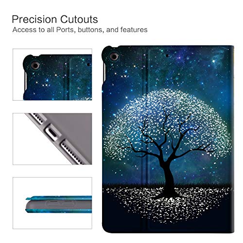 Vimorco iPad 9th/8th/7th Generation Case, iPad Case 9th Generation for iPads 10.2 Cases Auto Sleep/Wake, iPads Cover 9th Generation Multi-Angle View, Starry Sky Tree - Image 3