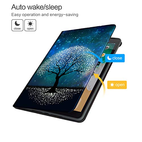 Vimorco iPad 9th/8th/7th Generation Case, iPad Case 9th Generation for iPads 10.2 Cases Auto Sleep/Wake, iPads Cover 9th Generation Multi-Angle View, Starry Sky Tree - Image 5