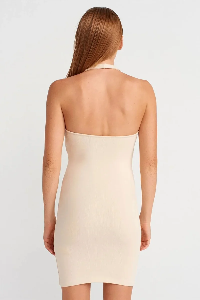 ديلفين DILVIN Ribbed Bodycon Mini Dress