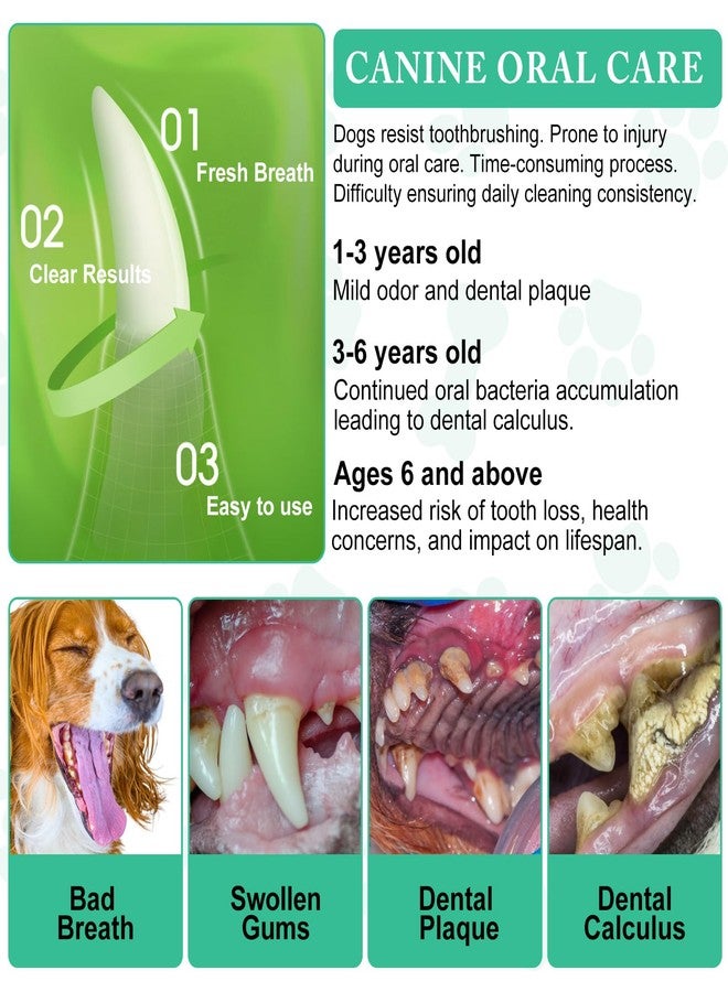 ARMOYA Dog Dental Powder - Teeth Cleaning Powder for Dogs - Dog Dental Care - Plaque & Bad Breath Off P-owder D-og - D-ental Care Supplies for Small - Medium - Large Do-gs - Image 5