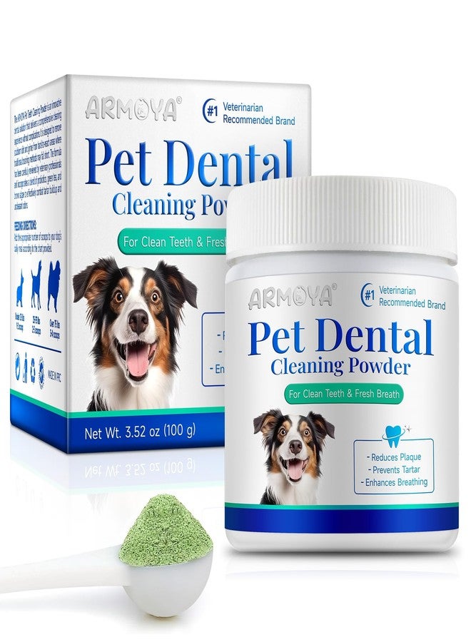 ARMOYA Dog Dental Powder - Teeth Cleaning Powder for Dogs - Dog Dental Care - Plaque & Bad Breath Off P-owder D-og - D-ental Care Supplies for Small - Medium - Large Do-gs - Image 1