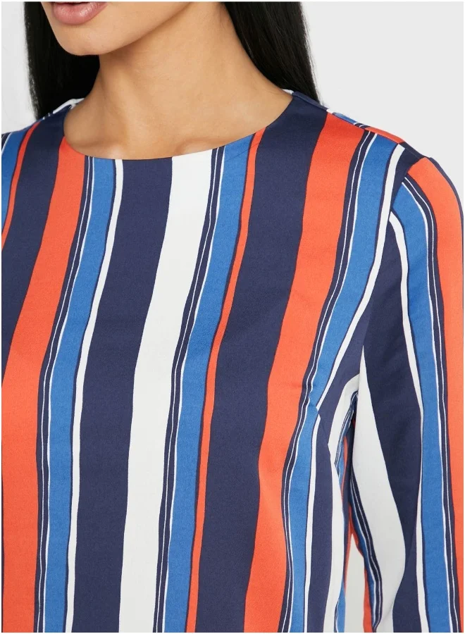 GANT Round Neck Striped Top