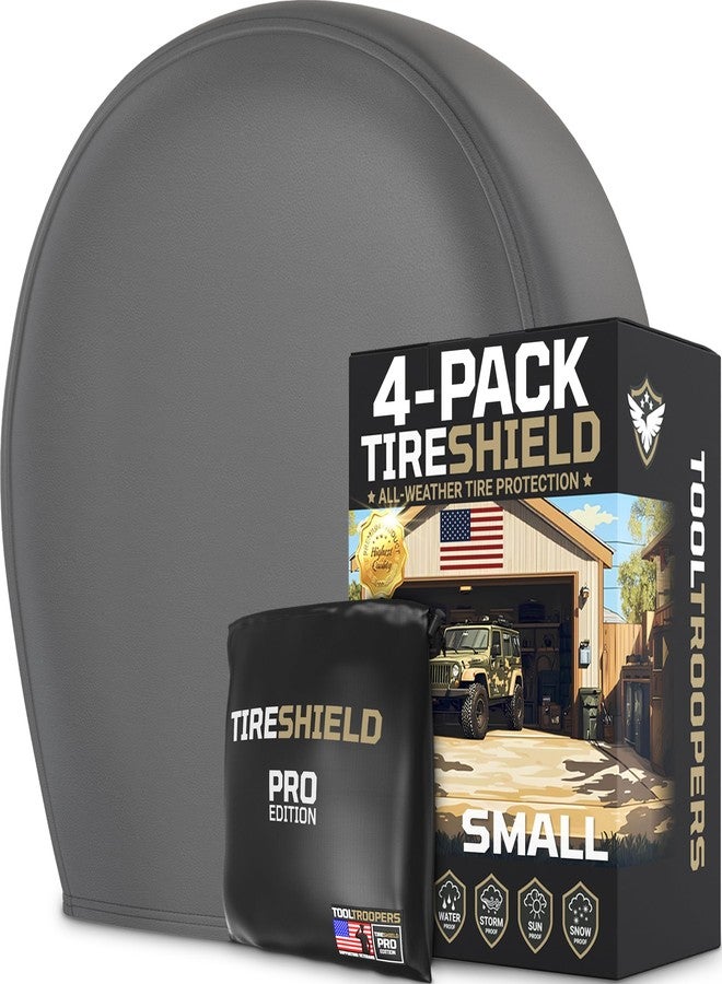 TOOLTROOPERS TIRESHIELD PRO Tire Covers Set of 4 - Heavy Duty All-Weather UV-Resistant Wheel Covers w/StormLock System - Year-Round Protection for Your RV, Camper, Truck, Car & Trailer Tires w/ 23-25.75" Diameter - Image 1
