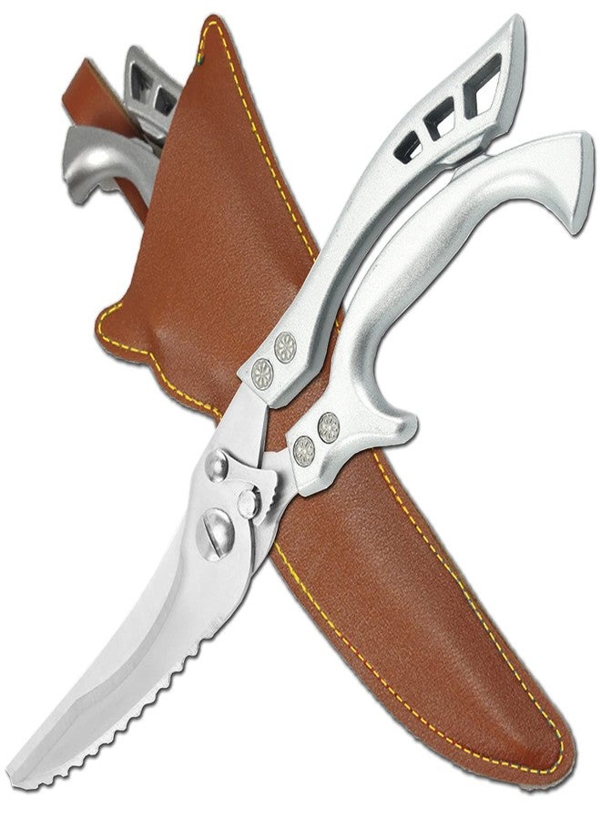 ANDONG Upgrade Heavy Duty Stainless Steel Kitchen Scissors - Professional Poultry Shears for Bone, Meat, Chicken, Fish, Turkey, Vegetables,Spring Loaded Multipurpose Ultra Sharp Utility Scissors - Image 1