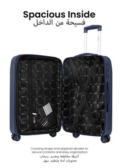 PARAJOHN Sentra 3 Pieces ABS Luggage Trolley Set - Dark Blue  - Image 3