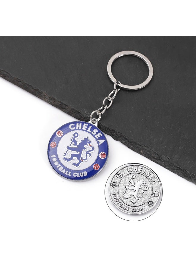 1 Piece Zinc Alloy Pendant Keychain, Football Club Pendant
