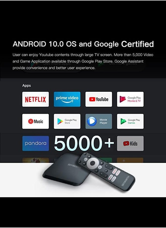 Skyworth - Smart Box Android TV, Set Top Box, OTT Box, Android 10 - Image 1