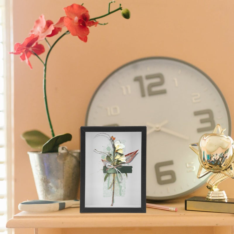 2 pcs Simple Dry Flower Storage Photo Frame DIY Home Desktop Adornment - Image 2