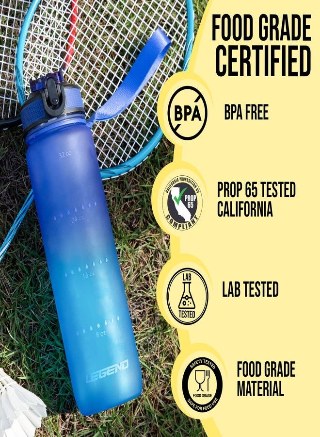 ليجند زجاجة مياه رياضية ليجند سعة 32 أونصة خالية من مادة BPA مع مؤقت - مانعة للتسرب، بتصميم عصري وجذاب، مناسبة للصالة الرياضية والمكتب والسفر - Image 4