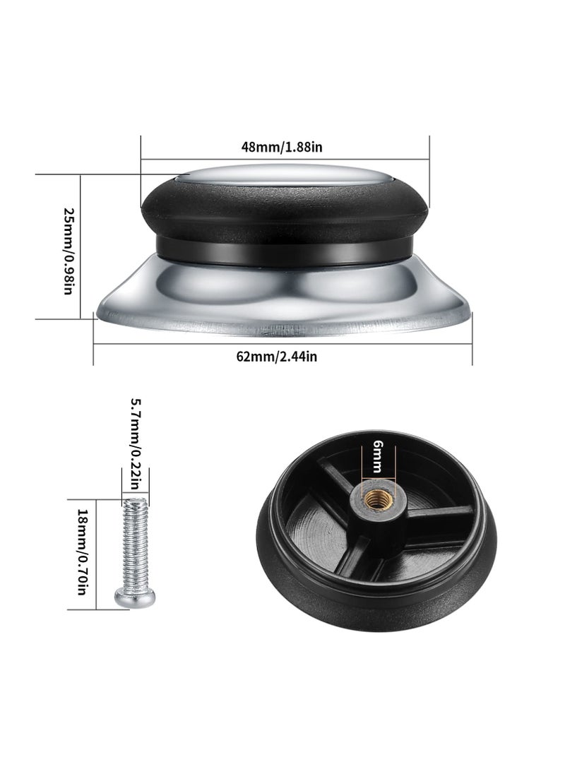 KASTWAVE Pot Lid Knobs, 4 Pcs Universal Pot Lid Handle Covers, Heat Resistant Kitchen Cookware Pan Lid Cover Hand Grip Replacement Knobs Handles for Frying Pan Saucepan Lid Cover Handles Knobs  - Image 5