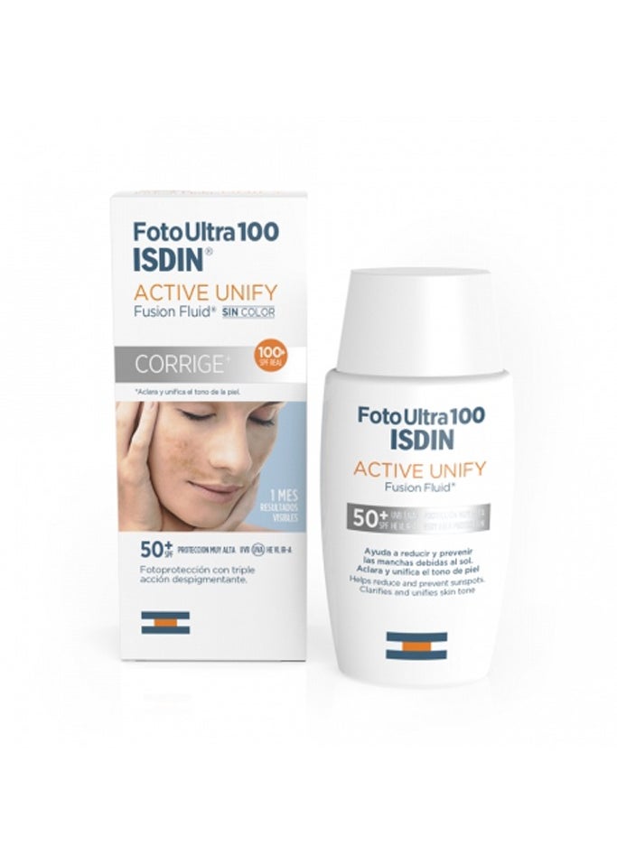 إيسدن ايسدين فوتو الترا 100 (SPF 50+) سائل توحيد اللون النشط 50 مل 