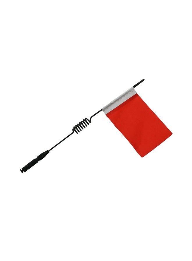 Mangniu Naughty Dragon Four-wheel Drive Off-road Climbing Car Model Car Accessories Metal Decoration Signal Flag DIY Modification Parts-Color:Signal Flag Short Flag Red  - Image 1