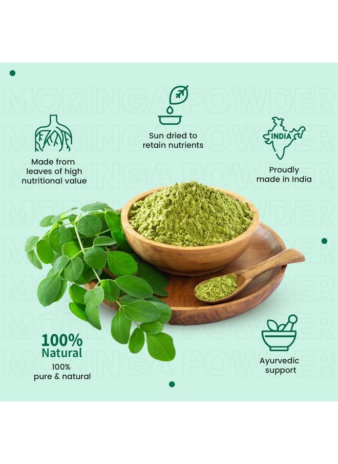 KD ZONE KD ZONE Organic Moringa Leaf Powder, 100% Natural, Energy Boosting, Rich in Antioxidants, 200g  - Image 2