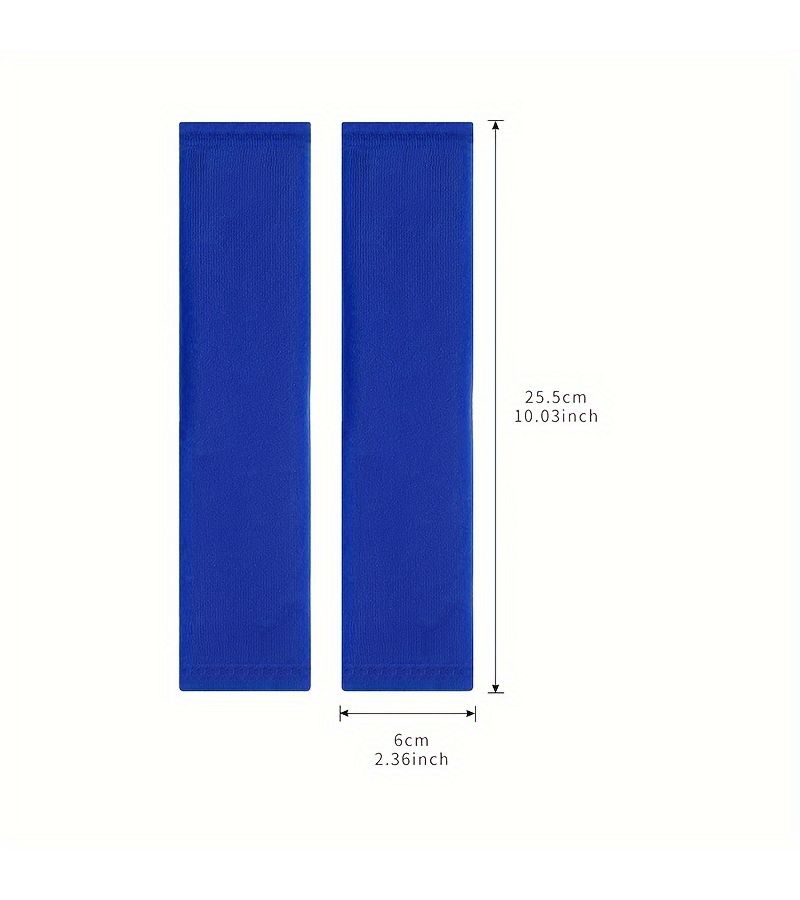 1 Pair Blue Solid Soft Plush Refrigerator Handle Covers Microwave Dust Covers - Image 3